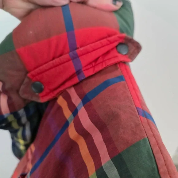 Vintage Polo Ralph Lauren Plaid Down Puffer Vest Tartan womens L 90s grail - Picture 5 of 12